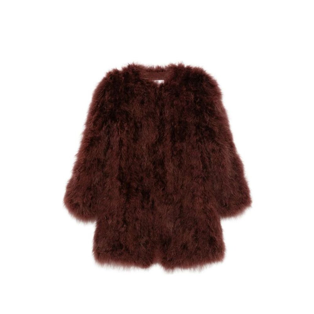 Yves Salomon Red Jackets - Faux Fur & Shearling Jackets Women